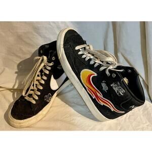 NIKE Blazer Canvas Skater Sneaker Mid ‘77 Cleveland Rocks Shoe Men’s Size 9